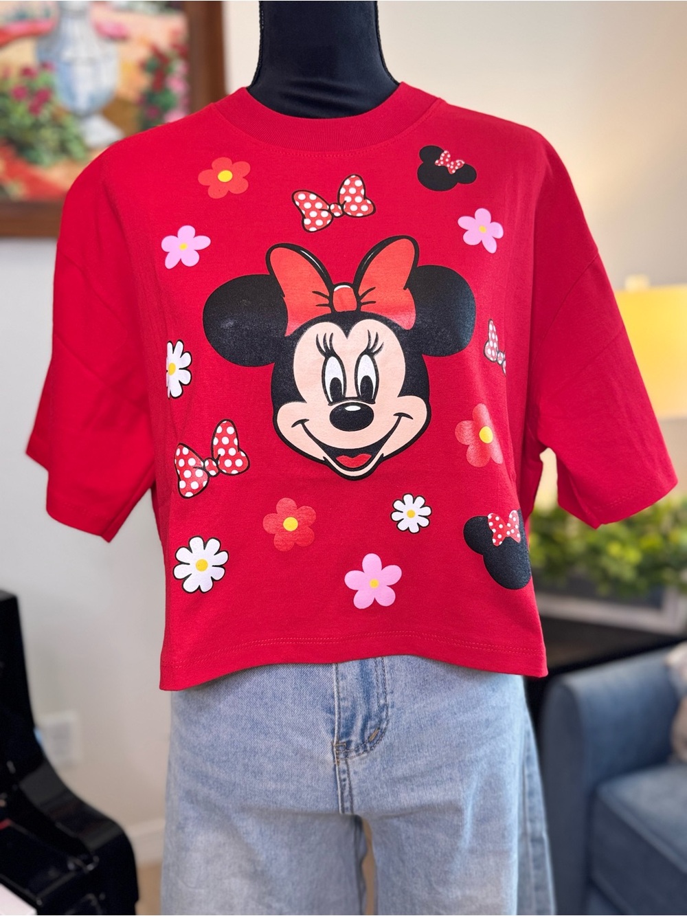 Red Minnie Mouse Graphic Tee